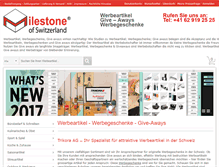Tablet Screenshot of milestone-ag.de